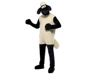 Smiffys Costume Shaun the Sheep, Blanc, avec combinaison-pantalon et coiffe Halloween, Carnaval