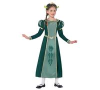 Smiffys Costume Shrek Princess Fiona, Vert, avec robe, diadème et oreilles Halloween, Carnaval