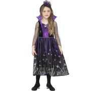 Smiffys - Costume "Spiderella" - Fille SM1644 (110-116) (Noir/Violet)