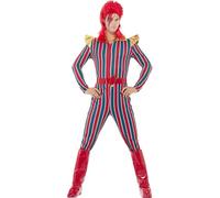 Smiffys Costume superstar de l'espace, multicolore, avec combinaison, ceinture et couvre-bottes Halloween