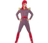 Smiffys Costume superstar de l'espace, multicolore, avec combinaison, ceinture et couvre Multicolore G