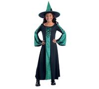 Smiffys Costume vert Bewitched pour enfants déguisement de sorcière pour filles