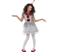 Smiffys - Costume "Vintage" - Fille SM2071 (128-134) (Gris/Rouge)