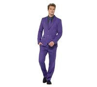 Smiffys Costume violet avec veste, pantalon et cravate, costume de comédie