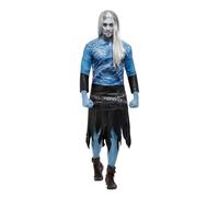 Smiffys Costume zombie de glace, Bleu, Haut, jupe et manchettes