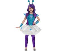 Smiffys - Costumes - Fille SM1713 (110-116) (Aqua-bleu/argent/violet)