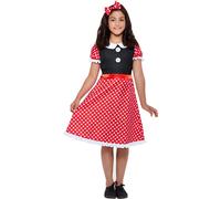 Smiffys - Costumes - Fille SM2369 (146-152) (Blanc/Rouge/Noir)