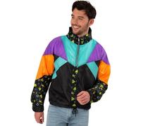 Smiffys - Coupe-vent "80s" - Hommes/Femmes Uni SM2886 (XL) (Coloré)