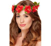 Smiffys - Couronne "hawaïenne" - Costume SM1252 (Taille unique) (Rouge)
