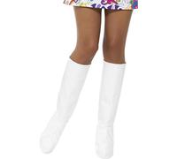 Smiffys Couvre-bottes GoGo, blanc Halloween