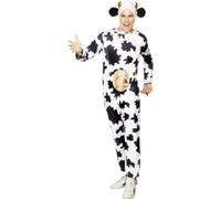 Smiffys Cow Costume, Black & White