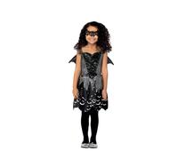 Smiffys Dark Bat Fairy Costume, Girls, Black