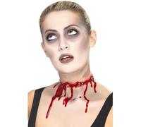 Smiffy's Latex – Gorge tranchée (déchirure fil barbelé) – Chair multicolore – Halloween/Carnaval