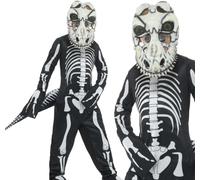 Smiffys Déguisement Complet Enfant T-Rex Squelette Dinosaure Halloween Noir