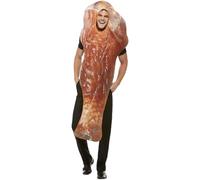 Smiffys Déguisement de cuisse de dinde de Noël, Marron, avec tabard Halloween, Carnaval