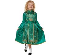 Smiffys Déguisement de danseur Irlandais deluxe, Vert, Robe