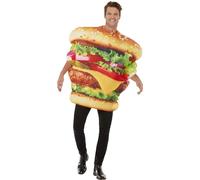 Smiffys Déguisement de hamburger, Tout-en-un Halloween, Carnaval