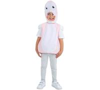 Smiffys Déguisement de requin rose, avec tabard et capuche séparés Halloween