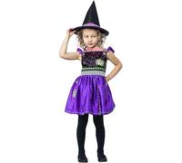 Smiffys Déguisement de sorcière brodé, Robe et chapeau Halloween