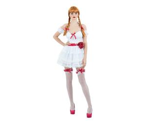 Smiffys Déguisement mini robe d'Annabelle, Robe, bas et rubans à cheveux