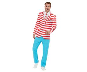 Smiffys Déguisement Où est Charlie ?, Rouge et blanc, avec veste, pantalon et cravate