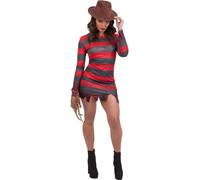 Smiffys DÉGUISEMENT Robe Freddy Krueger Halloween Rouge & Noir Polyester