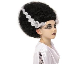 Smiffys Déguisement Universal Monsters fiancée de Frankenstein, Noir avec des stries blanches