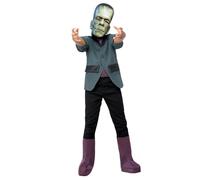 Smiffys Déguisement Universal Monsters Frankenstein, Veste, couvre-bottes, masque et gants en EVA Halloween
