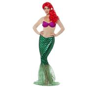 Smiffys Deluxe Sexy Mermaid Costume, Green (Size M)