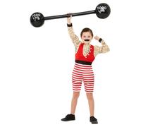 Smiffys Costume de garçon fort, Multicolore, avec combinaison courte et moustache Halloween