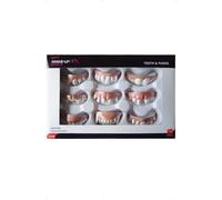 Smiffy's Dents et crocs Halloween blanches, 9 styles assortis