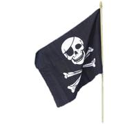 Smiffys Drapeau de pirate, 45x30cm / 18inx12in Halloween, Carnaval