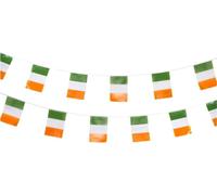 Smiffys - Drapeaux, plastique, St Patrick's Day Rectangle SM365 (Taille unique) (Vert/Blanc/Orange)