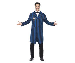 Smiffys Duke of the Manor Costume, Blue (Size L)