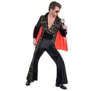 Smiffys Elvis Black Rhinestone Costume