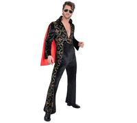 Smiffys Elvis Black Rhinestone Costume