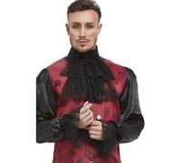 Smiffy's Ensemble cravate et manchette Silky Tie Noir Halloween Taille unique homme