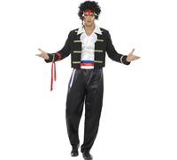 Smiffys - Ensemble de costume "80s New Romantic" pour homme SM1997 (XL Regular) (Noir)