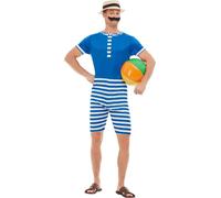 Smiffys - Ensemble de costume pour homme SM2089 (XL) (Blanc/Bleu)