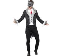 Smiffys - Ensemble de déguisement "Deluxe Big Bad" pour homme/femme unie SM1488 (M) (Gris/Noir)