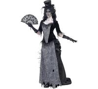 Smiffys - Ensemble de déguisement "Ghost Town Widow" pour femme SM2067 (34 FR - 36 FR) (Gris)