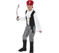 Smiffys - Ensemble de déguisement pour enfants SM1518 (110-116) (Blanc/Noir)