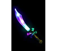 Smiffys Épée de pirate lumineuse à LED, Piles incluses, 40 cm