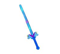 Smiffys Épée lumineuse à LED avec deux licornes 26"/66 cm, Piles incluses Halloween, Carnaval