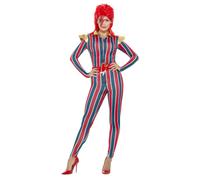 Smiffys Espace Superstar Ziggy Stardust Déguisement Taille UK 8-18 Multicolore