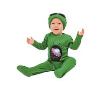 Smiffys Extra-terrestre pour bébé, Vert, Combinaison et chapeau Halloween