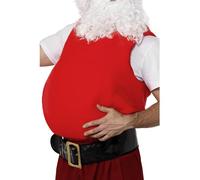 Smiffy's Faux ventre de Père Noël – Effet gros ventre professionnel – Rouge – Taille unique