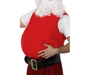 Smiffys Faux ventre de Père Noël, Rouge Halloween