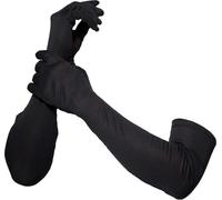 Smiffys - Femmes Unies - Gants longs SM205 (Taille unique) (Noir)