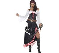 Smiffy's Déguisement Pirate Belle Aventurière – top, jupe et ceinture – Multicolore Taille L